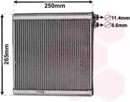 Испаритель, кондиционер VAN WEZEL 1700V442