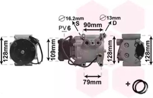 Компрессор VAN WEZEL 1800K105