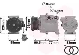 Компрессор VAN WEZEL 1800K434