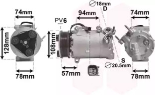 Компрессор VAN WEZEL 1800K450