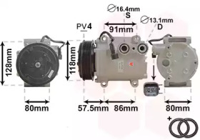 Компрессор VAN WEZEL 1800K451