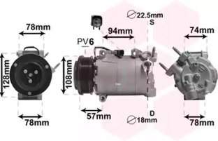 Компрессор VAN WEZEL 1800K587