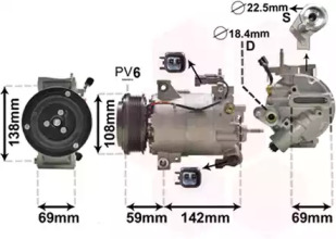 Компрессор VAN WEZEL 1800K603