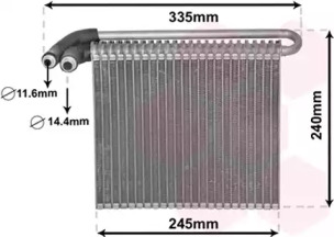 Испаритель, кондиционер VAN WEZEL 1800V456