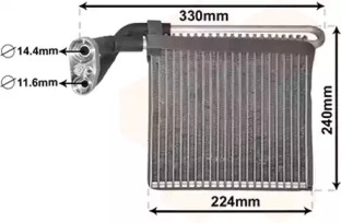 Испаритель VAN WEZEL 1800V459