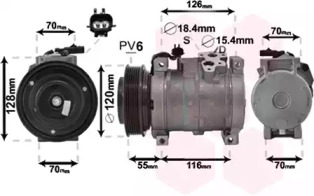 Компрессор VAN WEZEL 2100K068