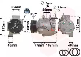 Компрессор VAN WEZEL 2500K232