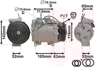 Компрессор VAN WEZEL 2500K238