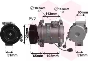 Компрессор VAN WEZEL 2500K289