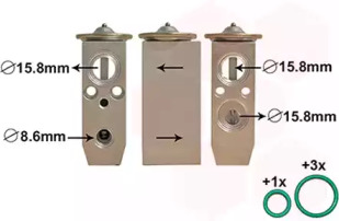 Расширительный клапан, кондиционер VAN WEZEL 27001279