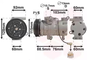 Компрессор VAN WEZEL 2700K251