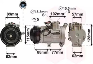 Компрессор VAN WEZEL 2700K276