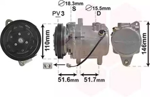 Компрессор VAN WEZEL 2901K157