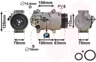 Компрессор VAN WEZEL 3000K434