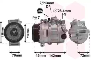 Компрессор VAN WEZEL 3000K636