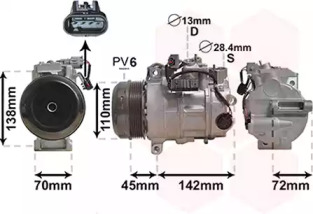 Компрессор VAN WEZEL 3000K682