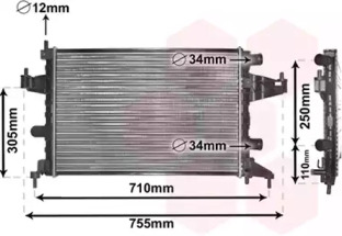 Теплообменник VAN WEZEL 37002303