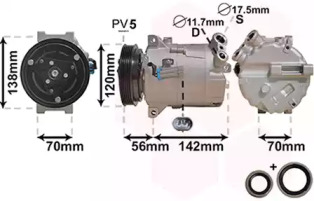 Компрессор VAN WEZEL 3700K313