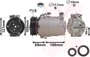 Компрессор VAN WEZEL 3700K317