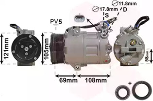 Компрессор VAN WEZEL 3700K438