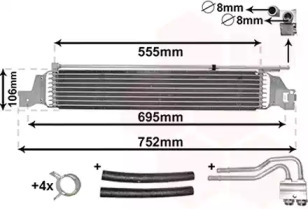 Масляный радиатор, автоматическая коробка передач VAN WEZEL 37013700