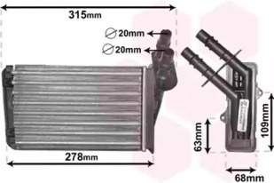 Теплообменник VAN WEZEL 43006228