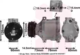 Компрессор VAN WEZEL 5100K099