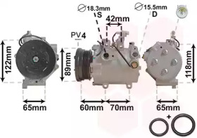 Компрессор VAN WEZEL 5200K125