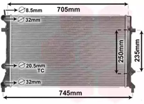 Теплообменник VAN WEZEL 58002359