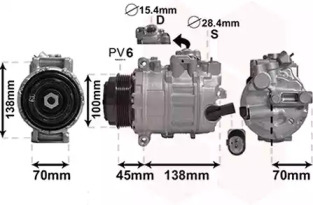 Компрессор VAN WEZEL 5800K384