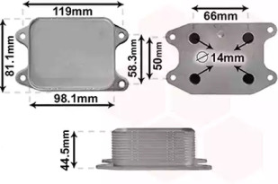 Теплообменник VAN WEZEL 58013703