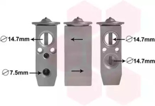Расширительный клапан, кондиционер VAN WEZEL 82001336