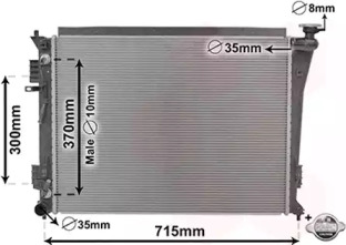 Теплообменник VAN WEZEL 82002306