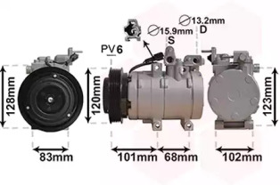 Компрессор VAN WEZEL 8200K123