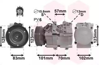 Компрессор VAN WEZEL 8200K209