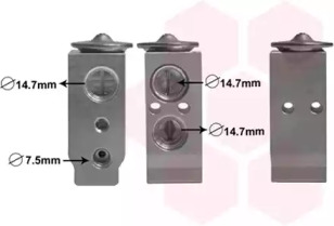 Расширительный клапан, кондиционер VAN WEZEL 83001186