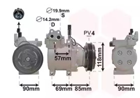 Компрессор VAN WEZEL 8300K121