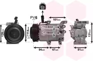 Компрессор, кондиционер VAN WEZEL 8300K223