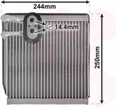 Испаритель, кондиционер VAN WEZEL 8300V199
