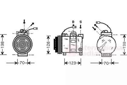 Компрессор VAN WEZEL 0300K015