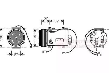 Компрессор VAN WEZEL 0300K143