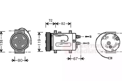 Компрессор VAN WEZEL 0300K177