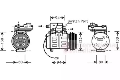 Компрессор VAN WEZEL 0300K181