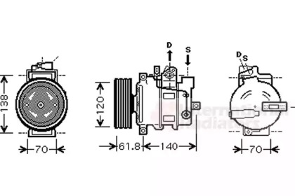 Компрессор VAN WEZEL 0300K263