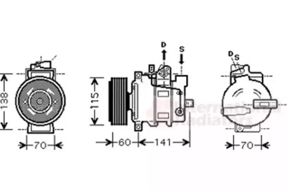 Компрессор VAN WEZEL 0300K271