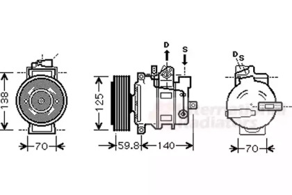 Компрессор VAN WEZEL 0300K295