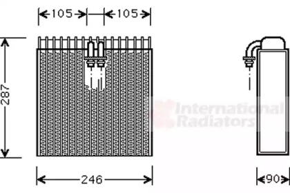 Испаритель VAN WEZEL 0300V031