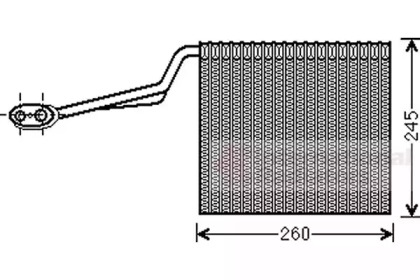 Испаритель, кондиционер VAN WEZEL 0300V315