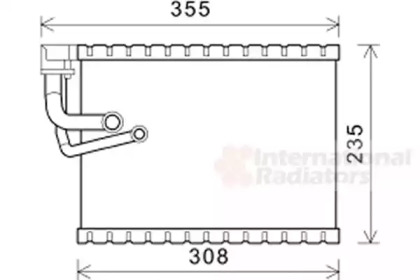 Испаритель VAN WEZEL 0300V327