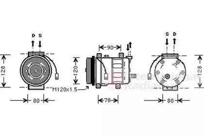 Компрессор VAN WEZEL 0100K010